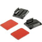 2 x Curved Surface + 2 x Adhesive Sticky Mount for GoPro Hero11 Black / HERO10 Black /9 Black /8 Black /7 /6 /5 /5 Session /4 Session /4 /3+ /3 /2 /1, DJI Osmo Action and Other Action Cameras - 1