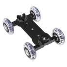 Floor Table Video Slider Track Dolly Car for DSLR Camera(Black) - 3
