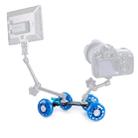 DEBO First Generation Camera Truck / Floor Table Video Slider Track Dolly Car for DSLR Camera / Camcorders(Blue) - 7