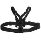 ST-139 Elastic Adjustable Chest Strap Belt (Type B) with J-shaped Bracket & Pouch for GoPro HERO11 Black/HERO10 Black / HERO9 Black / HERO8 Black / HERO7 /6 /5 /5 Session /4 Session /4 /3+ /3 /2 /1, Insta360 ONE R, DJI Osmo Action and Other Action Camera(Black) - 5