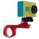Bicycle Handlebar Holder with Connector Mount for Xiaomi Yi Sport Camera(XM34)(Red) - 1