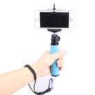 LED Flash Light Holder Sponge Steadicam Handheld Monopod with Gimbal for SLR Camera(Blue) - 7