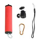LED Flash Light Holder Sponge Steadicam Handheld Monopod with Gimbal for SLR Camera(Red) - 6