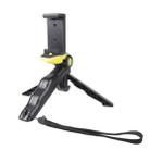 Portable Hand Grip / Mini Tripod Stand Curve with Straight Clip for GoPro HERO 4 / 3 / 3+ / SJ4000 / SJ5000 / SJ6000 Sports DV / Digital Camera /  iPhone , Galaxy and other Mobile Phone(Yellow) - 1