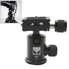 RUBY 005H Aluminium Magnesium Alloy Tripod Ball Head with Quick Release Plate Adapter(Black) - 1