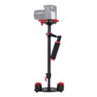 YELANGU 38.5-61cm Carbon Fiber Handheld Stabilizer for DSLR & DV Digital Video & Cameras, Capacity Range 0.5-3kg(Red) - 1