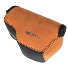 NEOpine Neoprene Soft Case Bag with Hook for Sony A6000 Camera 16-50mm Lens(Brown) - 3
