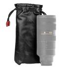 Soft PU Leather + Villus Storage Bag with Stay Cord for Camera Lens, Size: 100mm x 65mm x 270mm - 1