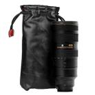 Soft PU Leather + Villus Storage Bag with Stay Cord for Camera Lens, Size: 100mm x 65mm x 270mm - 4