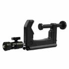 Desktop Fixed Clamp Holder Mount with Tripod Adapter for GoPro Hero11 Black / HERO10 Black /9 Black /8 Black /7 /6 /5 /5 Session /4 Session /4 /3+ /3 /2 /1, DJI Osmo Action and Other Action Cameras, Clamp Size: 1 - 6 cm - 3