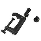 Desktop Fixed Clamp Holder Mount with Tripod Adapter for GoPro Hero11 Black / HERO10 Black /9 Black /8 Black /7 /6 /5 /5 Session /4 Session /4 /3+ /3 /2 /1, DJI Osmo Action and Other Action Cameras, Clamp Size: 1 - 6 cm - 4