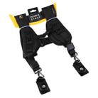 Safe & Fast Quick Double Shoulder Belt Strap for 2 Cameras DSLR (QS-B 1/4(Black) - 3