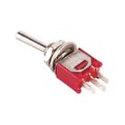 DIY 3-Pin Toggle Switch (5 Pcs in One Package, the Price is for 5 Pcs)(Red) - 2