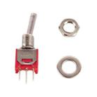 DIY 3-Pin Toggle Switch (5 Pcs in One Package, the Price is for 5 Pcs)(Red) - 4