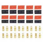 6mm Gold Bullet Connector with Heat Shrink Tubing for RC Battery (10 Pairs) - 1