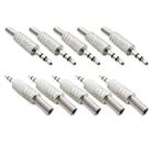 JL0037 3.5mm Audio Jack Connector (10 Pcs in One Package, the Price is for 10 Pcs)(Silver) - 1