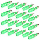 20 in 14mm DIY Binding Post Terminals, M3x45(Green) - 1