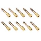 6.35mm Male to 3.5mm Female Audio Jack Adapters (10 Pcs in One Package, the Price is for 10 Pcs) - 1