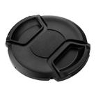 72mm Center Pinch Camera Lens Cap(Black) - 1