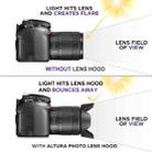 52mm Lens Hood for Cameras(Screw Mount)(Black) - 5