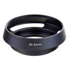 40.5mm Metal Vented Lens Hood for Leica(Black) - 1