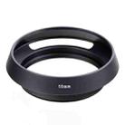Metal Vented Lens Hood for All Leica Lens with 55mm Filter Thread(Black) - 1