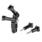 ST-05 Three-way Pivot Arm Assembly Extension & 4 Thumb Knobs for GoPro Hero11 Black / HERO10 Black /9 Black /8 Black /7 /6 /5 /5 Session /4 Session /4 /3+ /3 /2 /1, DJI Osmo Action and Other Action Cameras(Black) - 1