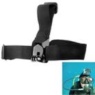 ST-24 Anti-skid Adjustable Elastic Head Strap Belt for GoPro HERO10 Black / HERO9 Black / HERO8 Black / HERO7 /6 /5 /5 Session /4 Session /4 /3+ /3 /2 /1, Insta360 ONE R, DJI Osmo Action and Other Action Cameras(Black) - 1