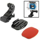 ST-57 J-Hook Buckle Mount + Sticker + Flat Surface for GoPro Hero11 Black / HERO10 Black /9 Black /8 Black /7 /6 /5 /5 Session /4 Session /4 /3+ /3 /2 /1, DJI Osmo Action and Other Action Cameras - 1