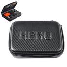 Carbon Fiber Shockproof Waterproof Portable Case for GoPro Hero11 Black / HERO10 Black / HERO9 Black / HERO8 Black / HERO7 /6 /5 /5 Session /4 Session /4 /3+ /3 /2 /1, DJI Osmo Action and Other Action Cameras (ST-130)(Black) - 1