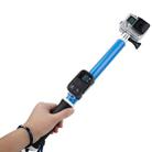 TMC 14-40.5 inch Extension Pole for GoPro HERO11 Black/HERO9 Black / HERO8 Black / HERO7 /6 /5 /5 Session /4 Session /4 /3+ /3 /2 /1, Insta360 ONE R, DJI Osmo Action and Other Action Camera(Blue) - 1