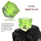 Triple Axis Bubble Spirit Level on Camera Hot Shoe 3D(Green) - 3