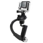 HR255 Special Stabilizer Bow Type Balancer Selfie Stick Monopod Mini Tripod for GoPro HERO11 Black/HERO9 Black / HERO8 Black / HERO7 /6 /5 /5 Session /4 Session /4 /3+ /3 /2 /1, Insta360 ONE R, DJI Osmo Action and Other Action Camera(Black) - 3