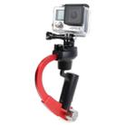 HR255 Special Stabilizer Bow Type Balancer Selfie Stick Monopod Mini Tripod for GoPro HERO11 Black/HERO10 Black /9 Black / HERO8 Black / HERO7 /6 /5 /5 Session /4 Session /4 /3+ /3 /2 /1, Insta360 ONE R, DJI Osmo Action and Other Action Camera(Red) - 3