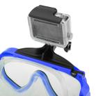 Water Sports Diving Equipment Diving Mask Swimming Glasses with Mount for GoPro Hero11 Black / HERO10 Black / HERO9 Black /HERO8 / HERO7 /6 /5 /5 Session /4 Session /4 /3+ /3 /2 /1, Insta360 ONE R, DJI Osmo Action and Other Action Cameras(Blue) - 4