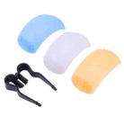 3 Colors Pop-up Flash Soft Flash Diffuser Kit  with White Diffuser / Blue Diffuser / Orange Diffuser / Diffuser Bracket - 2