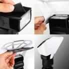 FB-20 Universal Camera Top Flash Light Speedlite Bounce Focus Flash Diffuser(Black) - 6