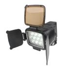 10 LED Video Light with Grip / Two Color Transparent Filter Cover (Tawny / Transparent) / Adjustable Brightness (LED-5012)(Black) - 4