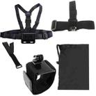 YKD -117 5 in 1 Chest Strap + Head Strap + Wrist Strap + Remote Strap + Bag Set for GoPro HERO11 Black / HERO10 Black / HERO9 Black / HERO8 Black / HERO7 /6 /5 /5 Session /4 Session /4 /3+ /3 /2 /1, DJI Osmo Action and Other Action Cameras - 1