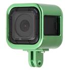 Housing Shell CNC Aluminum Alloy Protective Cage with Insurance Back Cover for GoPro HERO5 Session /HERO4 Session /HERO Session(Green) - 1