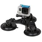 XM70-B Triangle Direction Suction Cup Mount with Hexagonal Screwdriver for GoPro, Insta360, DJI and Other Action Cameras(Black) - 1