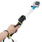 TMC GT3 14-24 inch Floating Extension Pole for GoPro HERO11 Black/HERO9 Black / HERO8 Black / HERO7 /6 /5 /5 Session /4 Session /4 /3+ /3 /2 /1, Insta360 ONE R, DJI Osmo Action and Other Action Camera(Yellow) - 1