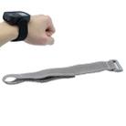 TMC HR65 Nylon + Hook and Loop Fastener Hand Wrist Armband Strap Belt for GoPro Hero11 Black / HERO10 Black / HERO9 Black /8 Black / Max /7 /6 /5 /4 /3+ /3 Remote, Length: 30cm(Grey) - 1