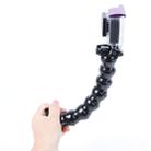 TMC HR127 7 Joint 360 Degrees Rotation Adjustable Neck for GoPro Hero11 Black / HERO10 Black /9 Black /8 Black /7 /6 /5 /5 Session /4 Session /4 /3+ /3 /2 /1, DJI Osmo Action and Other Action Cameras Flex Clamp Mount(Black) - 1
