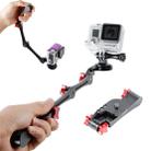 TMC HR209 Foldable Pocket Stabilizer Grip Mount Monopod for GoPro HERO11 Black/HERO10 Black /9 Black / HERO8 Black / HERO7 /6 /5 /5 Session /4 Session /4 /3+ /3 /2 /1, Insta360 ONE R, DJI Osmo Action and Other Action Camera - 1