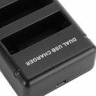 USB Dual Battery Travel Charger for GoPro HERO4 (AHDBT-401)(Black) - 5