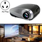 1080P HD Mini LED Projector for Home Multimedia Cinema, Support  AV / TV / VGA / USB / HDMI / SD, AU Plug(Black) - 1