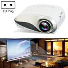 1080P HD Mini LED Projector for Home Multimedia Cinema, Support  AV / TV / VGA / USB / HDMI / SD, EU Plug(White) - 1