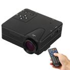 H80 Mini 80 lumens 640 x 480 HD Multimedia LED Projector(Black) - 1