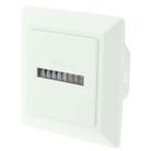 HM-1 AC Hour Meter, Time Setting Range: 0-99,999.99 Hours(White) - 1